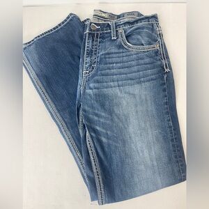 BKE Jeans Mens 34XL Blue Tyler Straight Leg Faded Casual Denim Workwear